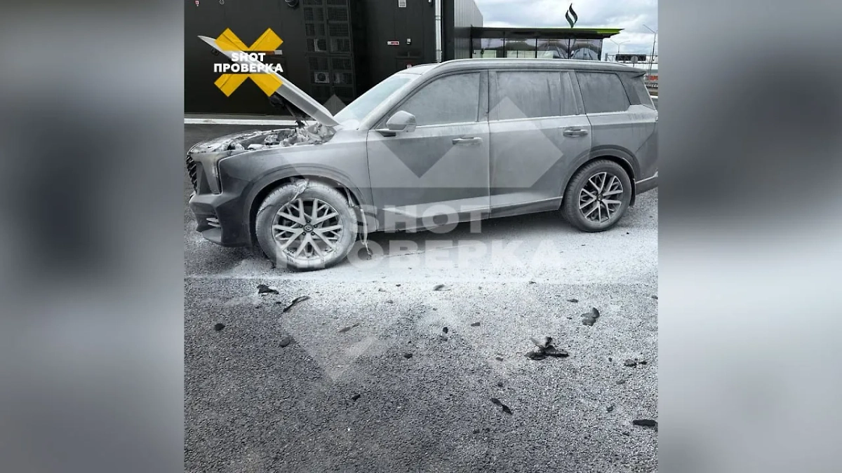 Китайский кроссовер пытался заживо сжечь хозяина. Фото © Telegram / SHOT ПРОВЕРКА