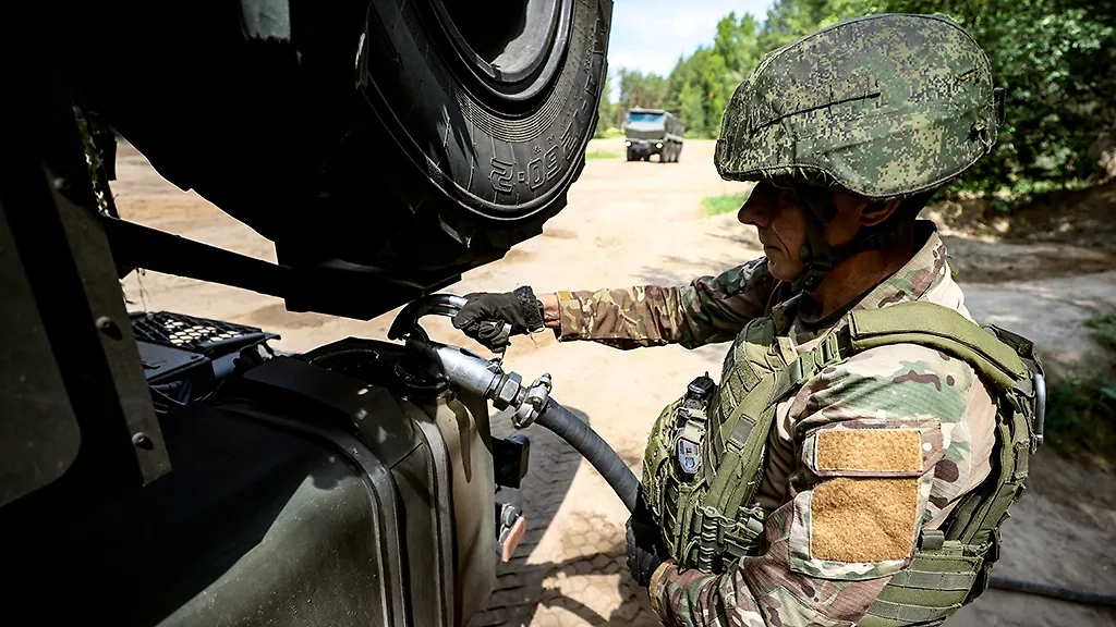 Российский военнослужащий в зоне СВО. Фото © ТАСС / Александр Река