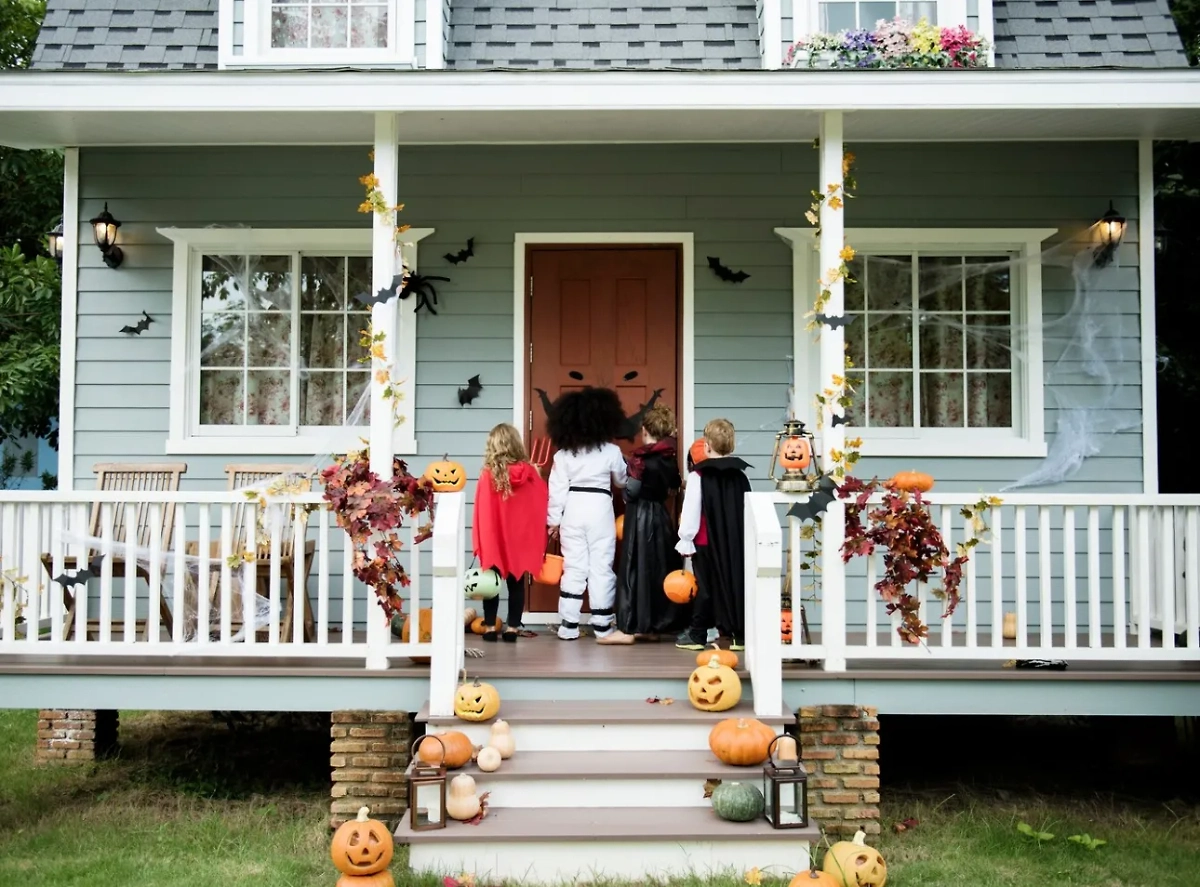 Американский стиль предполагает строгую симметрию, невысокий фундамент, отсутствие какого-либо декора на фасаде и традиционную террасу перед входом. Фото © Freepik.com / rawpixel-com