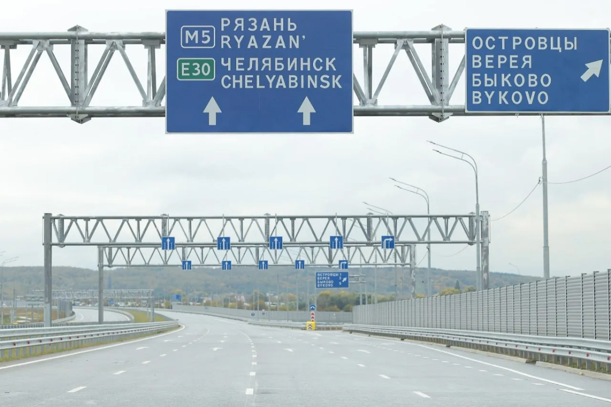 Новый участок трассы М-5 в Люберцах. Фото © Telegram / Воробьёв LIVE