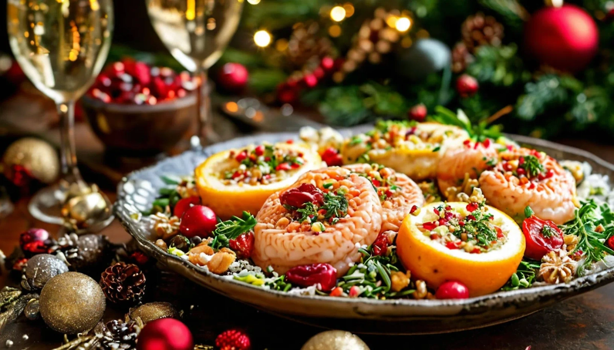 Новогодний стол 2025: главные правила и блюда, которые обязательно должны быть. Фото © «Шедеврум»