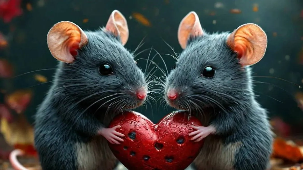 Любовный гороскоп для Крысы на 2025 год Змеи: чего ждать? Фото © «Шедеврум»