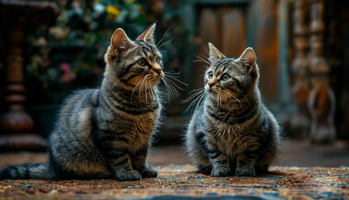 Если кошки не на улице, а в доме — это однозначно к счастью. Фото © Шедеврум