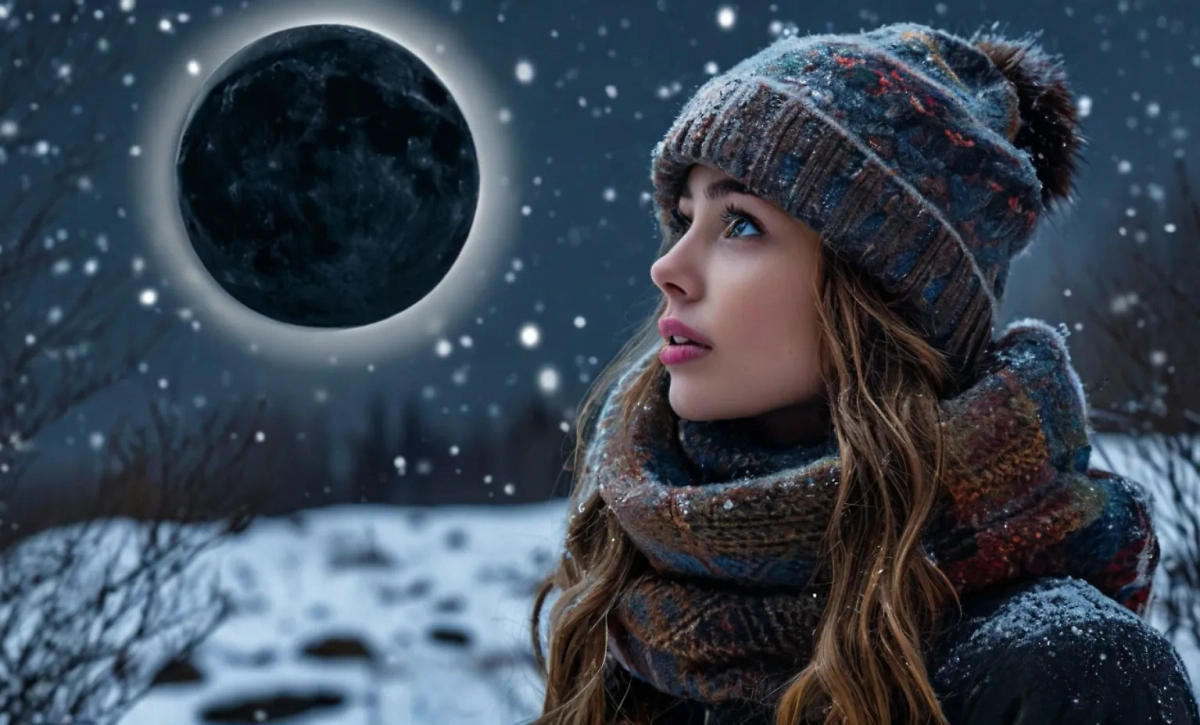 Чёрная луна 31 декабря: что это такое и как отразится на жизни представителей знаков зодиака. Фото © «Шедеврум»