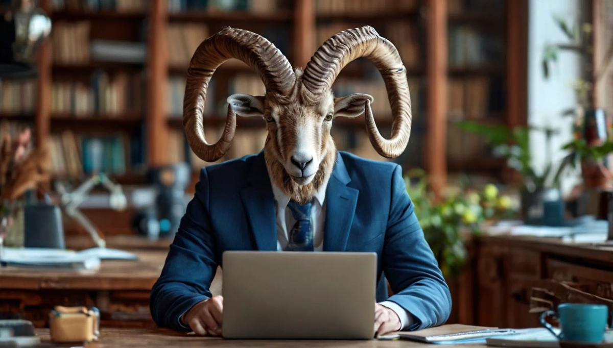 Знак зодиака Козерог. Им стоит быть решительнее в 2025 году. Фото © «Шедеврум»