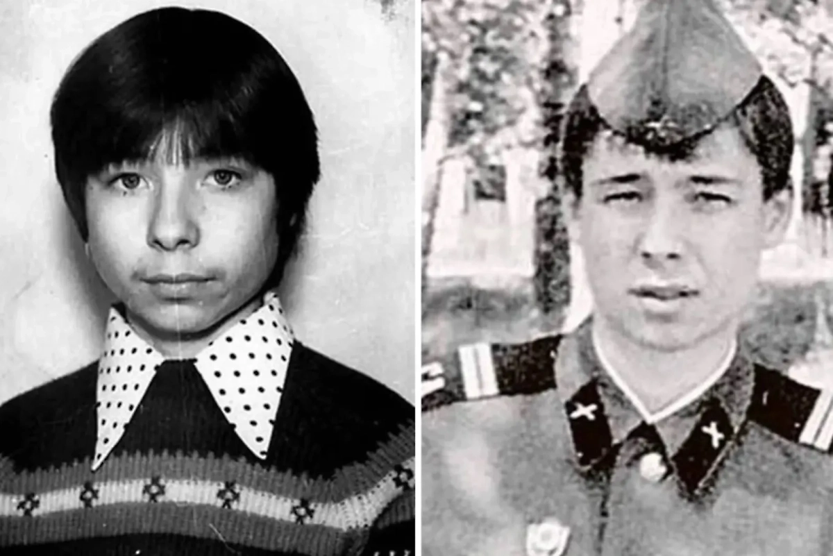 Фото Сергея Зверева в детстве и в армии. Фото © Telegram / Светский хроник