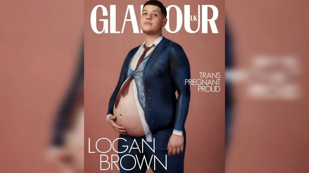 Беременный трансгендер* Логан Браун. Фото © Telegram / НЕБОЖЕНА