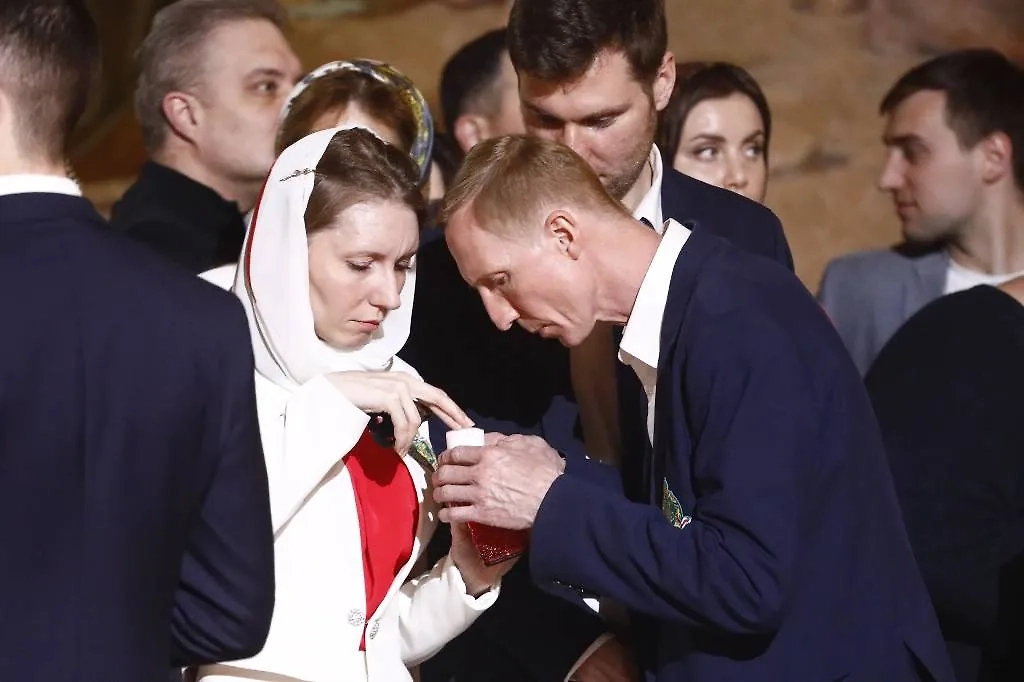 Пасхальное богослужение в храме Христа Спасителя. Фото © Life.ru / Андрей Тишин