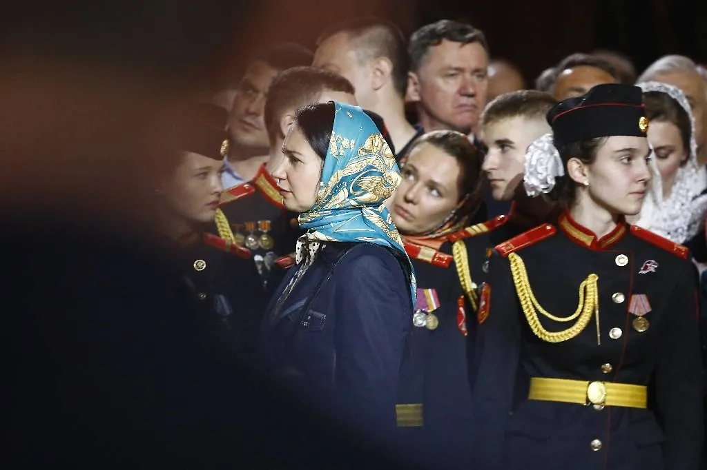 Пасхальное богослужение в храме Христа Спасителя. Фото © Life.ru / Андрей Тишин