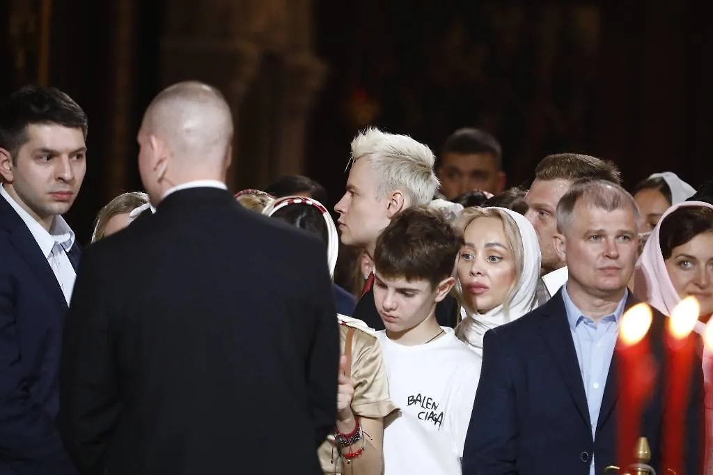 Shaman на пасхальном богослужении в храме Христа Спасителя. Фото © Life.ru / Андрей Тишин