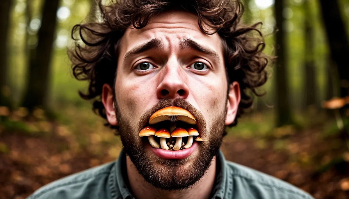 Это действительно страшная картинка про грибы. Зачем русские вообще придумали такую пословицу? Фото © «Шедеврум»