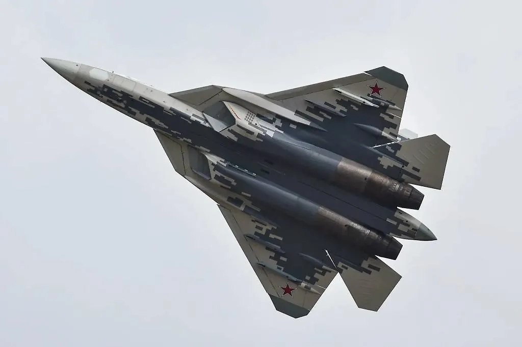 Российский истребитель Су-57. Фото © VK / Минобороны России