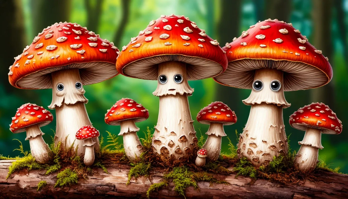 Грибы с глазами — местная рязанская достопримечательность. Фото © «Шедеврум»