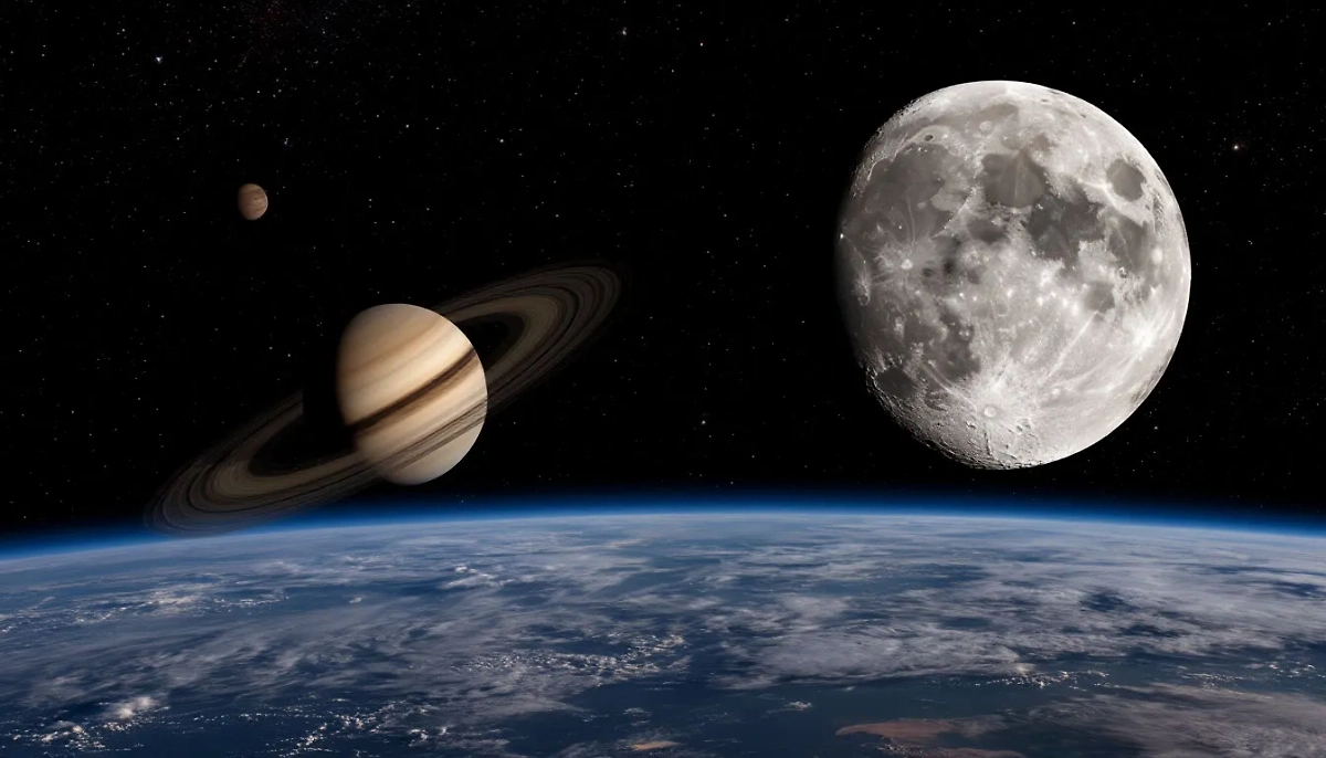 Какие перемены принесёт соединение трёх планет в небе 25 апреля? Фото © «Шедеврум»