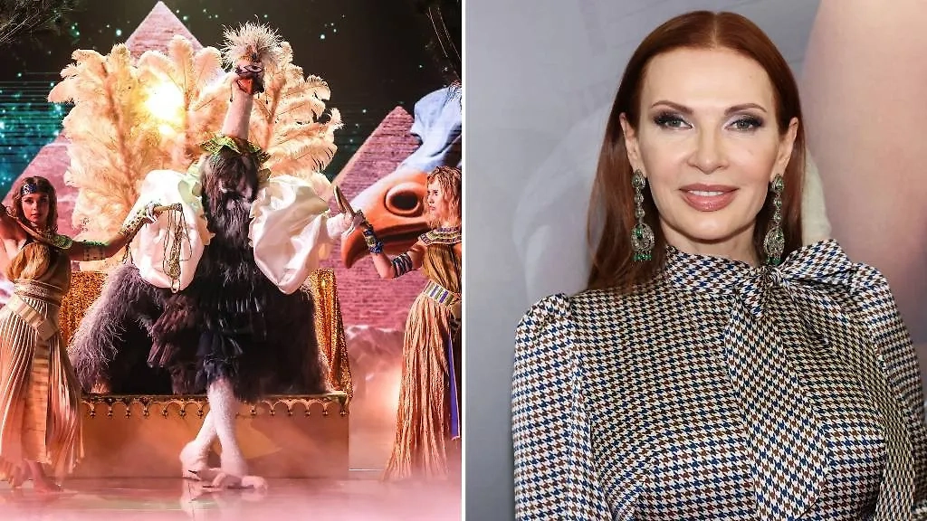 Шоу «Маска» финал: кто был Страусом, кто выиграл 6 сезон «Маски» шоу. Фото © VK / «Маска», фото © ТАСС / Александр Щербак