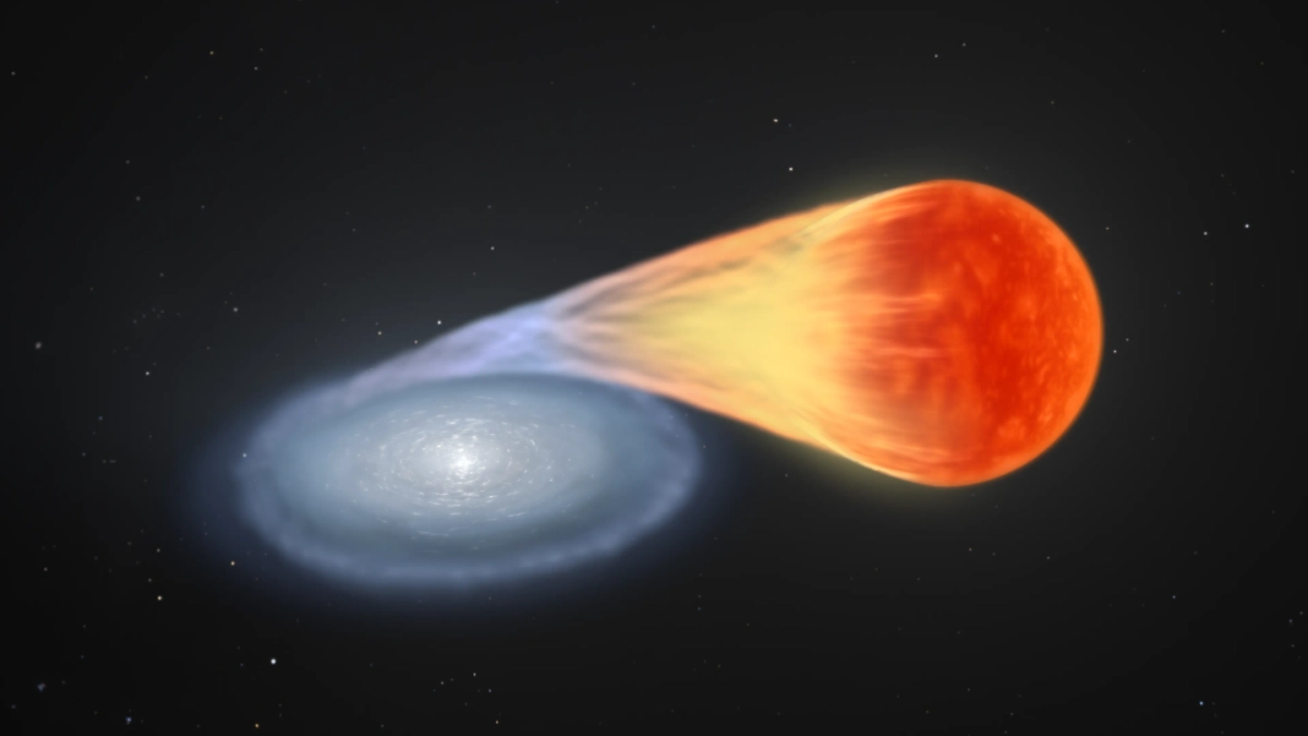Белый карлик «поедает» звезду-компаньона. Фото © cilab.gsfc.nasa.gov 