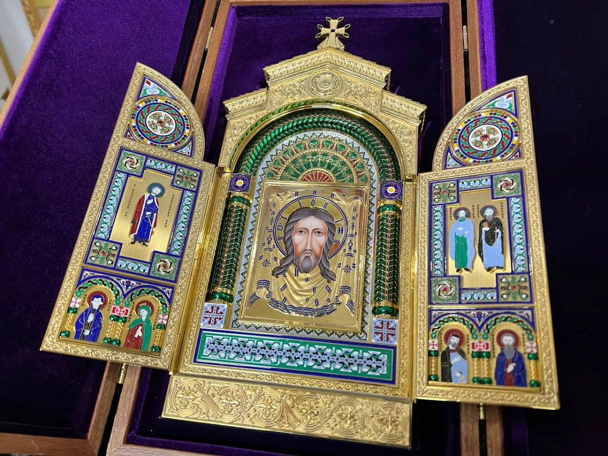 Копия иконы «Спаса Нерукотворного». Фото © Минобороны России 