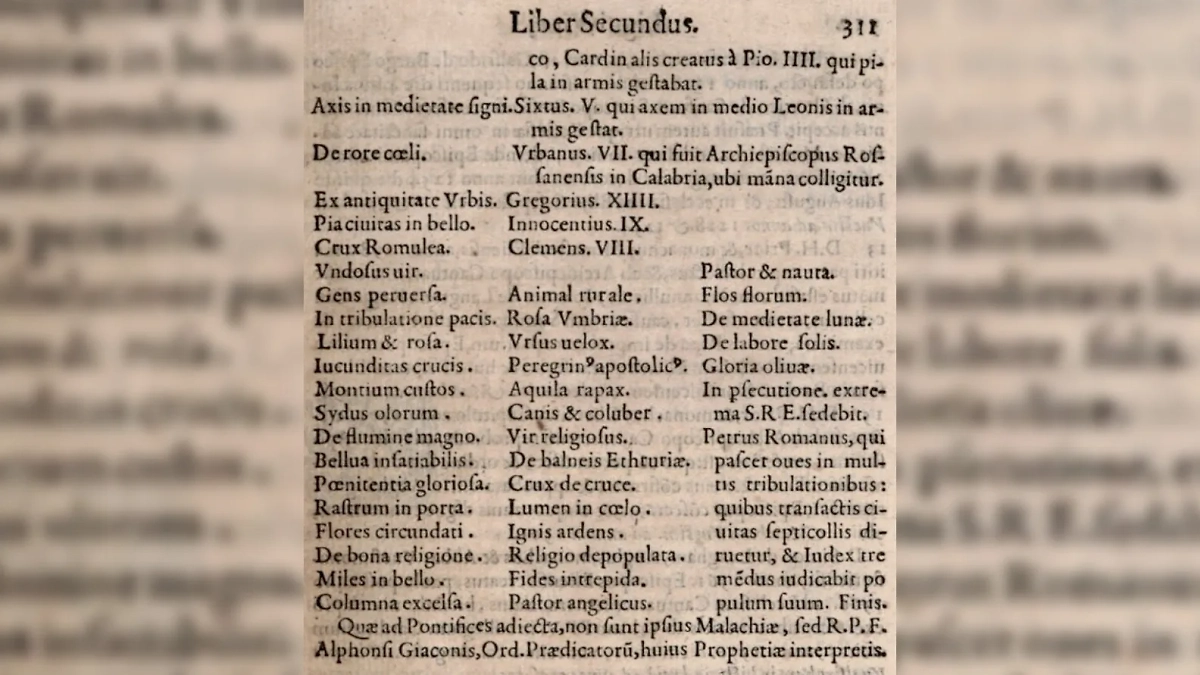 Зловещее «Пророчество о папах» говорит, что Франциск был последним... Заключительная часть «Пророчества о папах» в «Древе жизни» (Lignum Vitae) (1595). Фото © Wikipedia / Arnold Wion