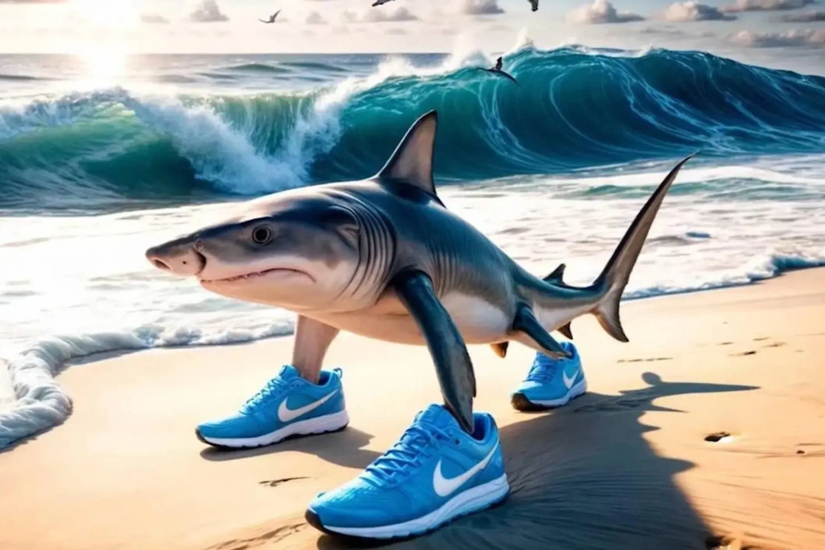 А эта акула любит танцевать. Фото © Instagram (признан экстремистской организацией и запрещён на территории Российской Федерации) / fishy.ai.animation