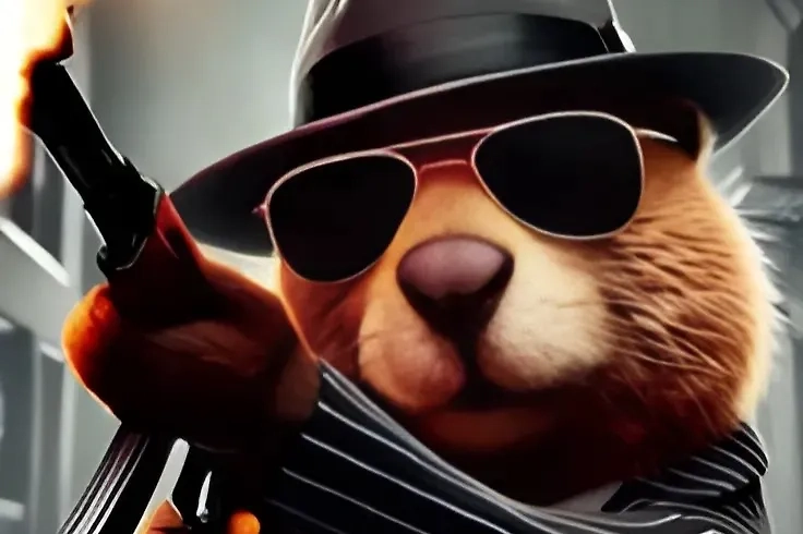 Бобрито Бандито похож на гангстера. Фото © brainrot.fandom