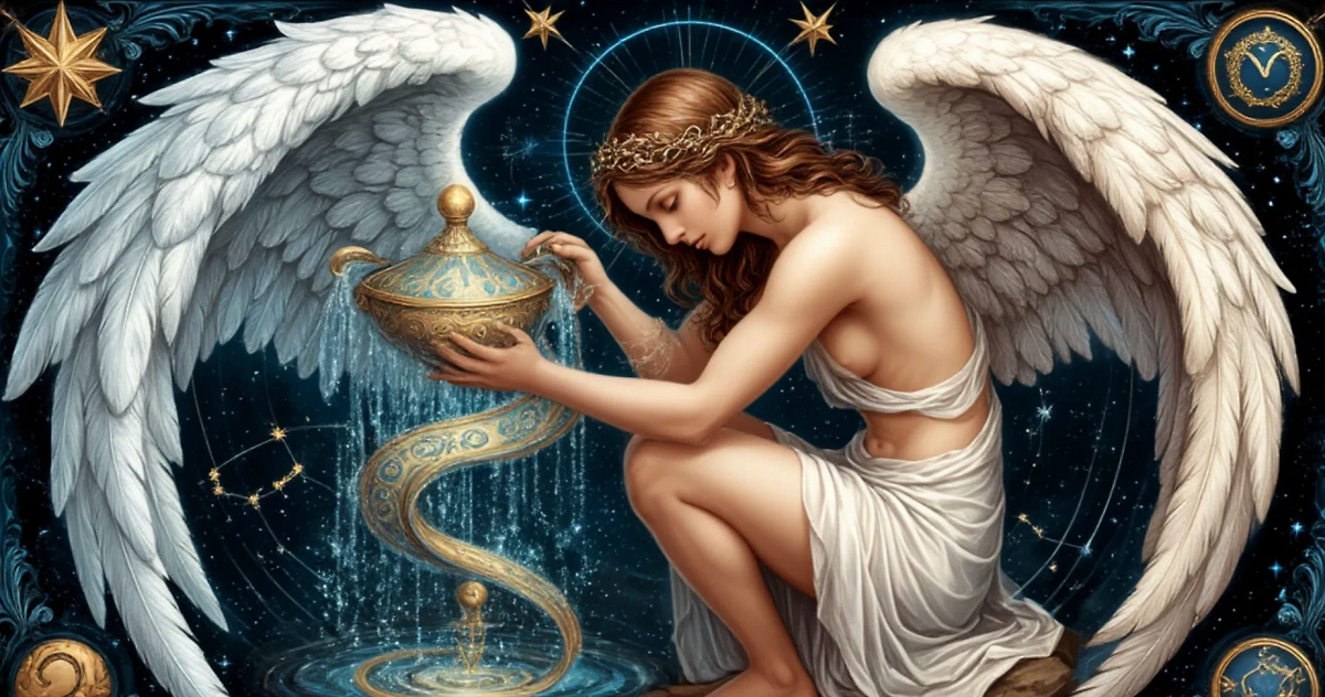 Знак зодиака Водолей. Ангелы, которые ему помогают, наделяют его прекрасными качествами. Фото © «Шедеврум»