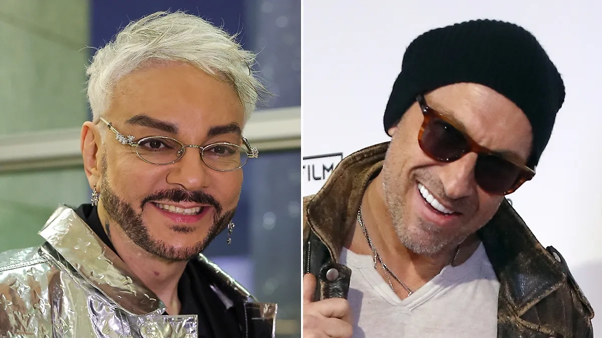 Киркоров и Нагиев: российские звёзды одного года рождения, но разного облика. Фото © ТАСС / Наталья Шатохина, Сергей Савостьянов