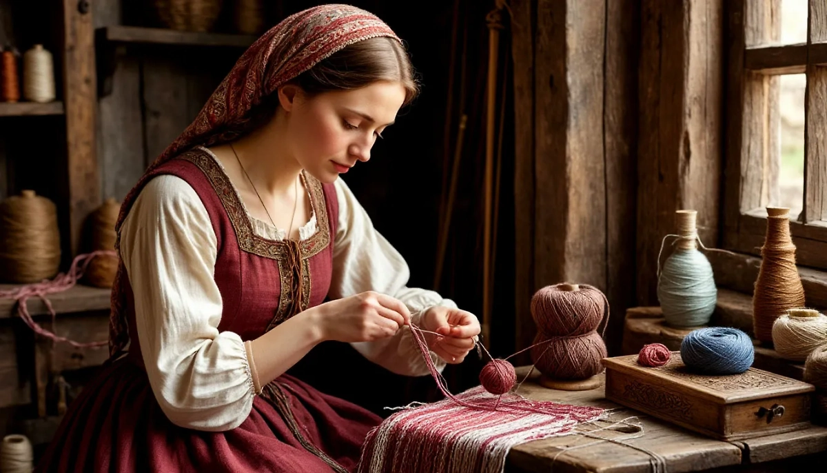 Женщинам запретили всё, зато разрешили рукоделие. Фото © «Шедеврум»