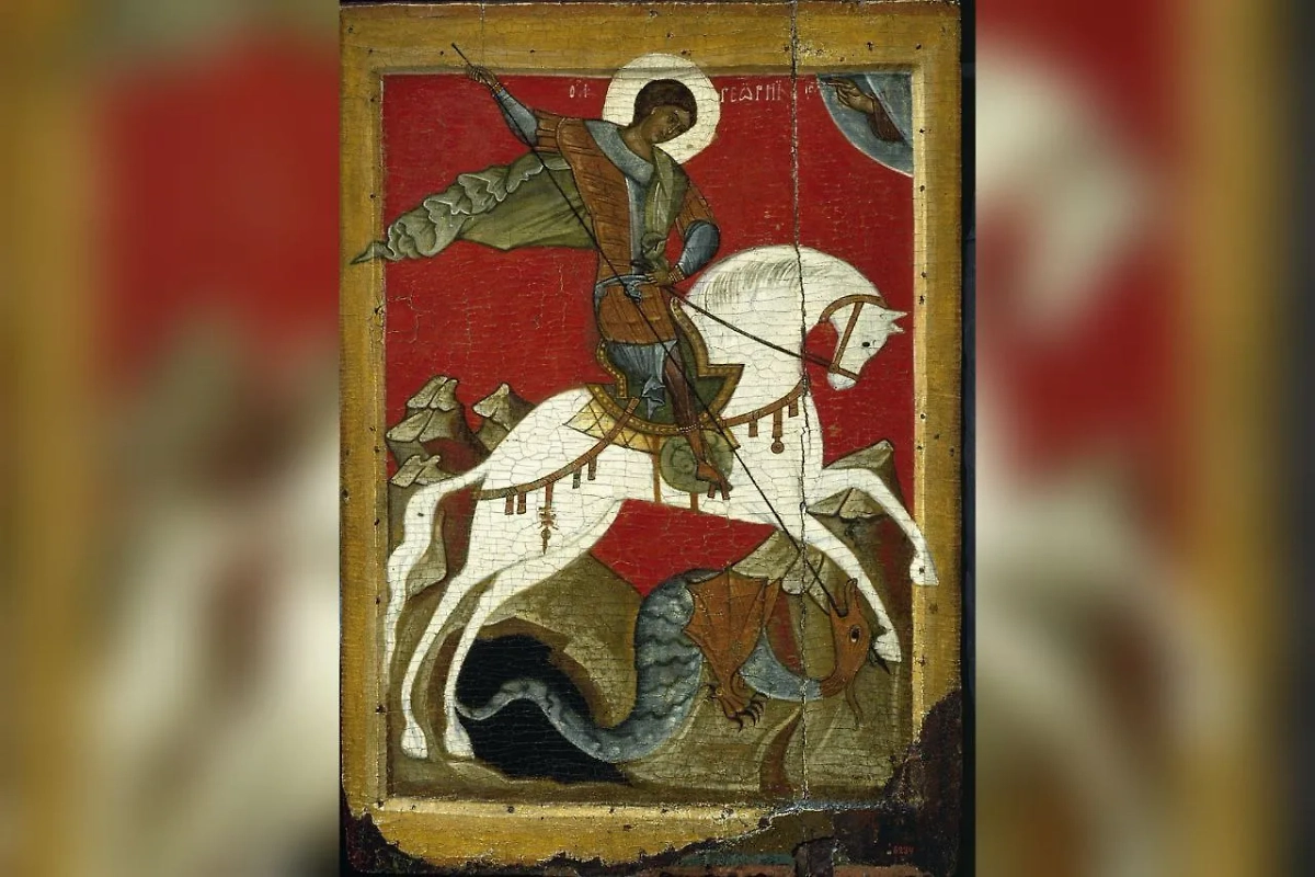 «Чудо Георгия о змие» — одна из самых известных икон Георгия Победоносца. Фото © Wikipedia 