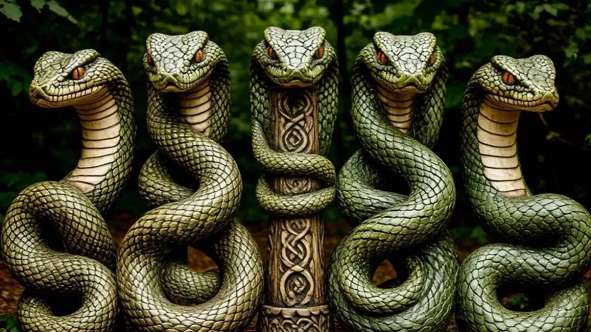 Кто из змеиных богов жил в Шатуре? Их очень много везде, от Америки до Дальнего Востока. Фото © Шедеврум