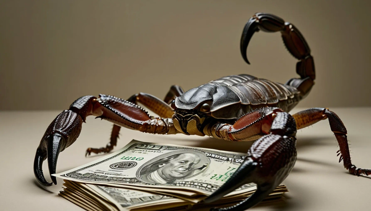 Финансовый гороскоп для знака зодиака Скорпион на апрель 2025 года. Фото © «Шедеврум»