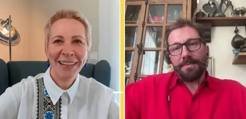 Лазарева* и Чичваркин**. Фото © YouTube / Lazarevatut