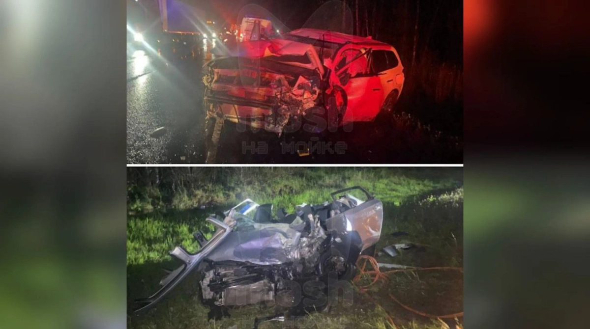 Кадры с места ДТП. Фото © Telegram / Mash на Мойке