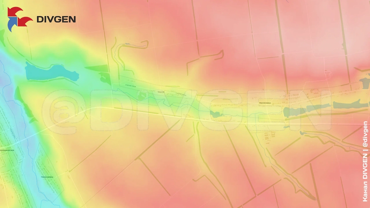 Карта СВО на 27 мая 2025 года. Армия России зачищает территорию у Константиновки. Фото © Telegram / DIVGEN 🚩 Карта СВО