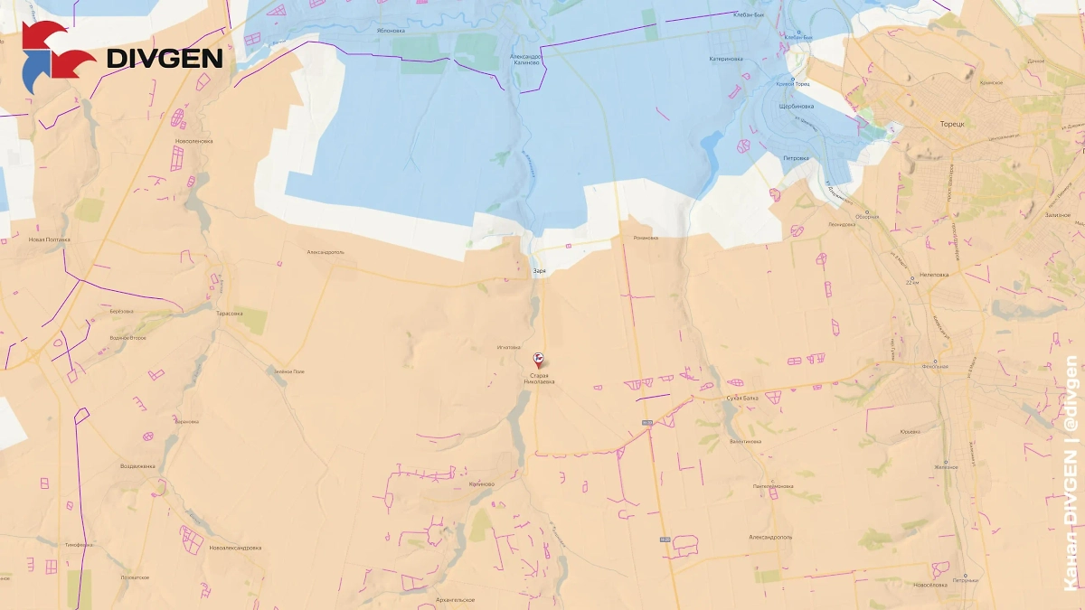 Карта СВО на 28 мая 2025 года. Армия России освободила Старую Николаевку. Фото © Telegram / DIVGEN 🚩 Карта СВО