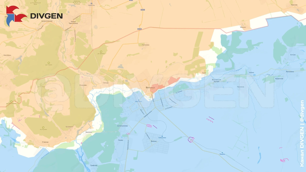 Фото © Telegram / DIVGEN 🚩 Карта СВО