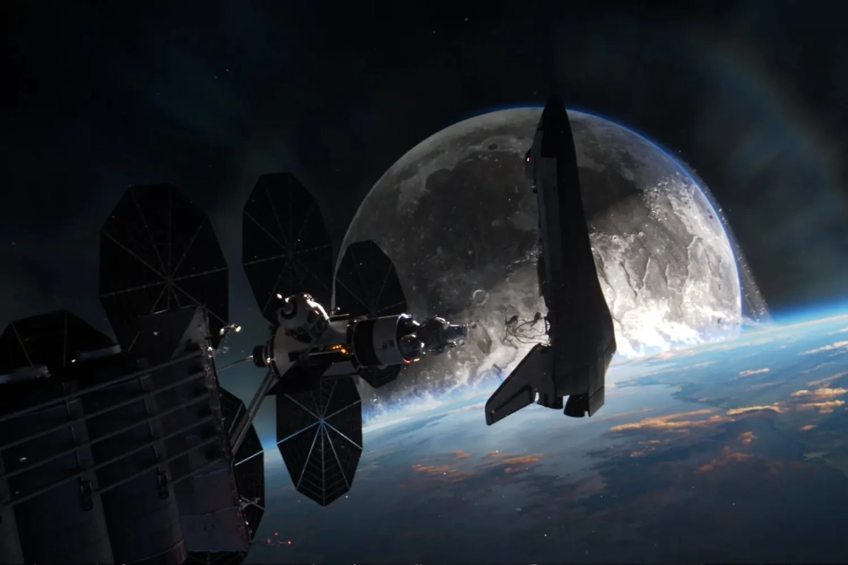 Хороший вопрос! Кто уничтожит нас раньше — Луна или Солнце? Фото © «Падение Луны» (2022), режиссёр Роланд Эммерих, сценаристы Роланд Эммерих, Харальд Клозер, Спенсер Коэн / Kinopoisk 