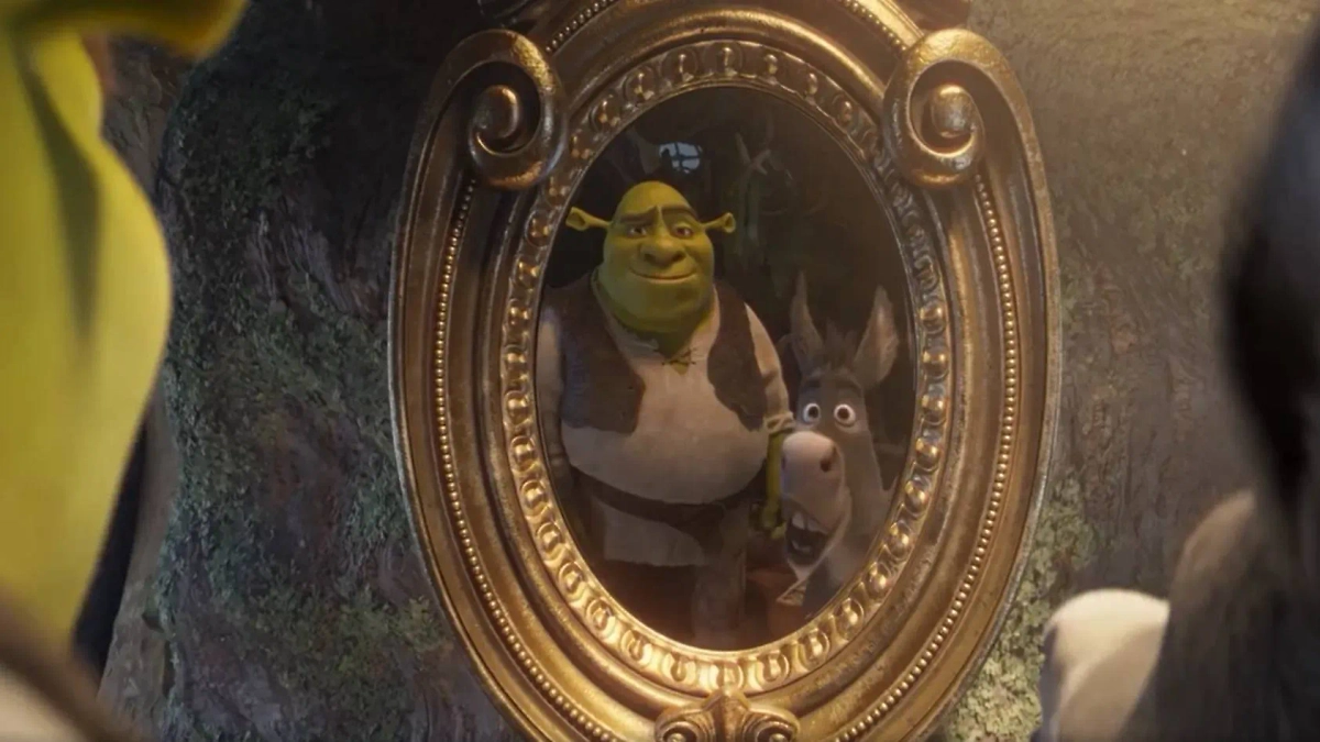 Осёл останется постоянным спутником Шрека. Фото © Кадр из фильма «Шрек 5», режиссёры: Уолт Дорн, Конрад Вернон, Брэд Эблесон, сценаристы: Майкл МакКаллерс, Кристофер Меледандри, Уильям Стейг / Kinopoisk
