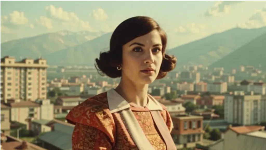 Дагестанская АССР была в составе РСФСР, то есть России. Столицей стала Махачкала. И вот как её нарисовала нейросеть. Фото © Kandinsky 3.1