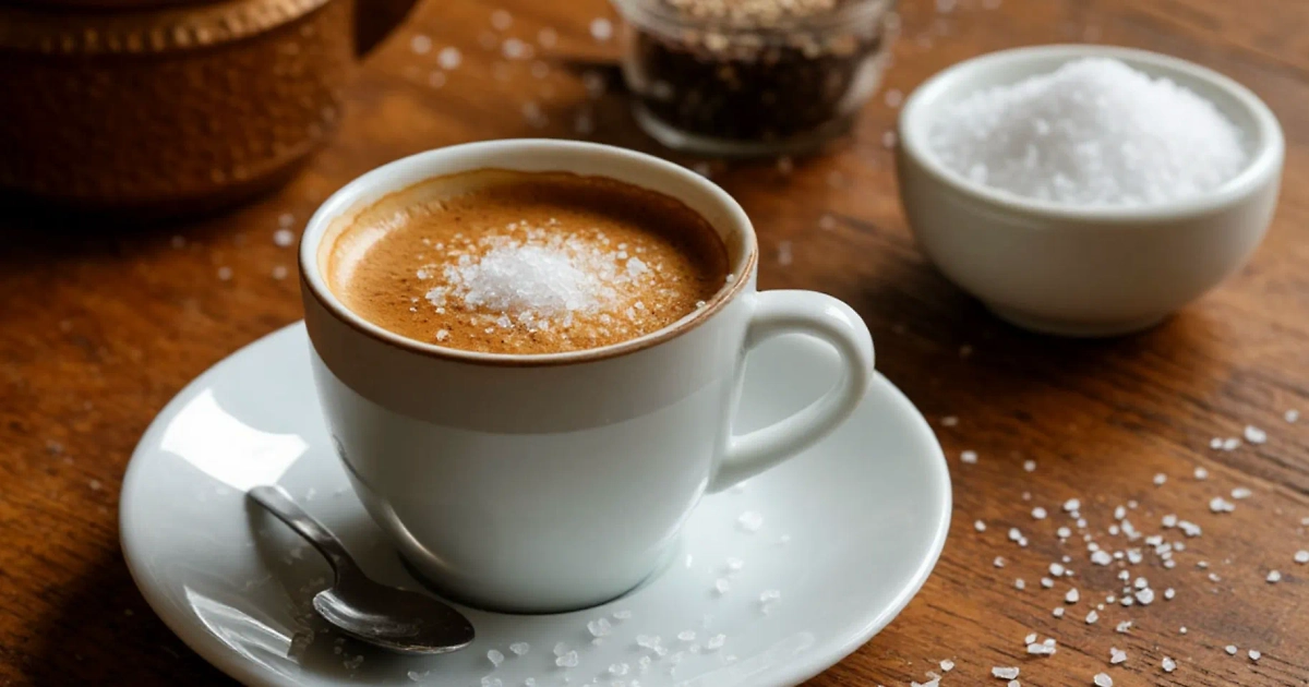 Кофе с солью — на первый взгляд странно, но действительно вкусно. Фото © «Шедеврум»