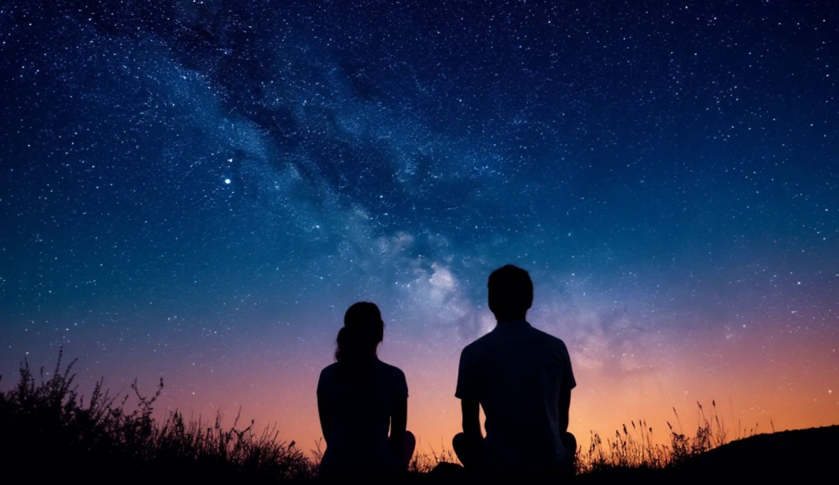 Парад планет летом 2025 года можно увидеть где угодно, кроме городов. Фото © «Шедеврум»