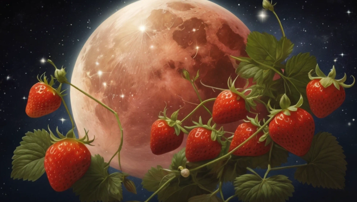 Клубничное полнолуние может стать тяжёлым временем для некоторых знаков зодиака, несмотря на приятное название. Фото © «Шедеврум»