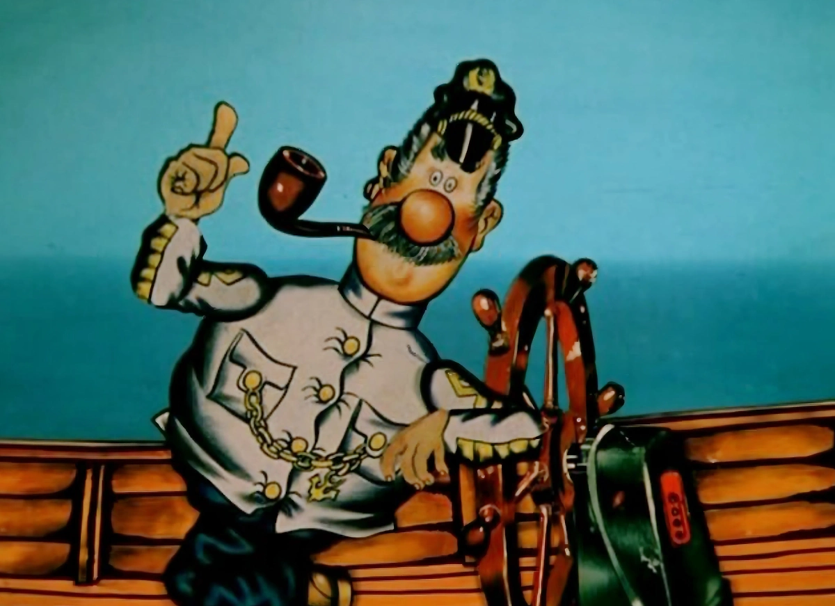 Мультсериал СССР «Приключения капитана Врунгеля»: морские авантюры в анимации. Фото © мультфильм «Приключения капитана Врунгеля», режиссёр Давид Черкасский, сценарист Иван Воробьёв и др. / Kinopoisk