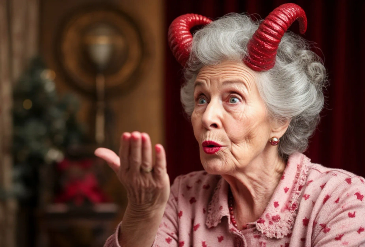 К «чёртовой бабушке» нас отправляют, когда мы вызываем сильное раздражение. Фото © «Шедеврум»