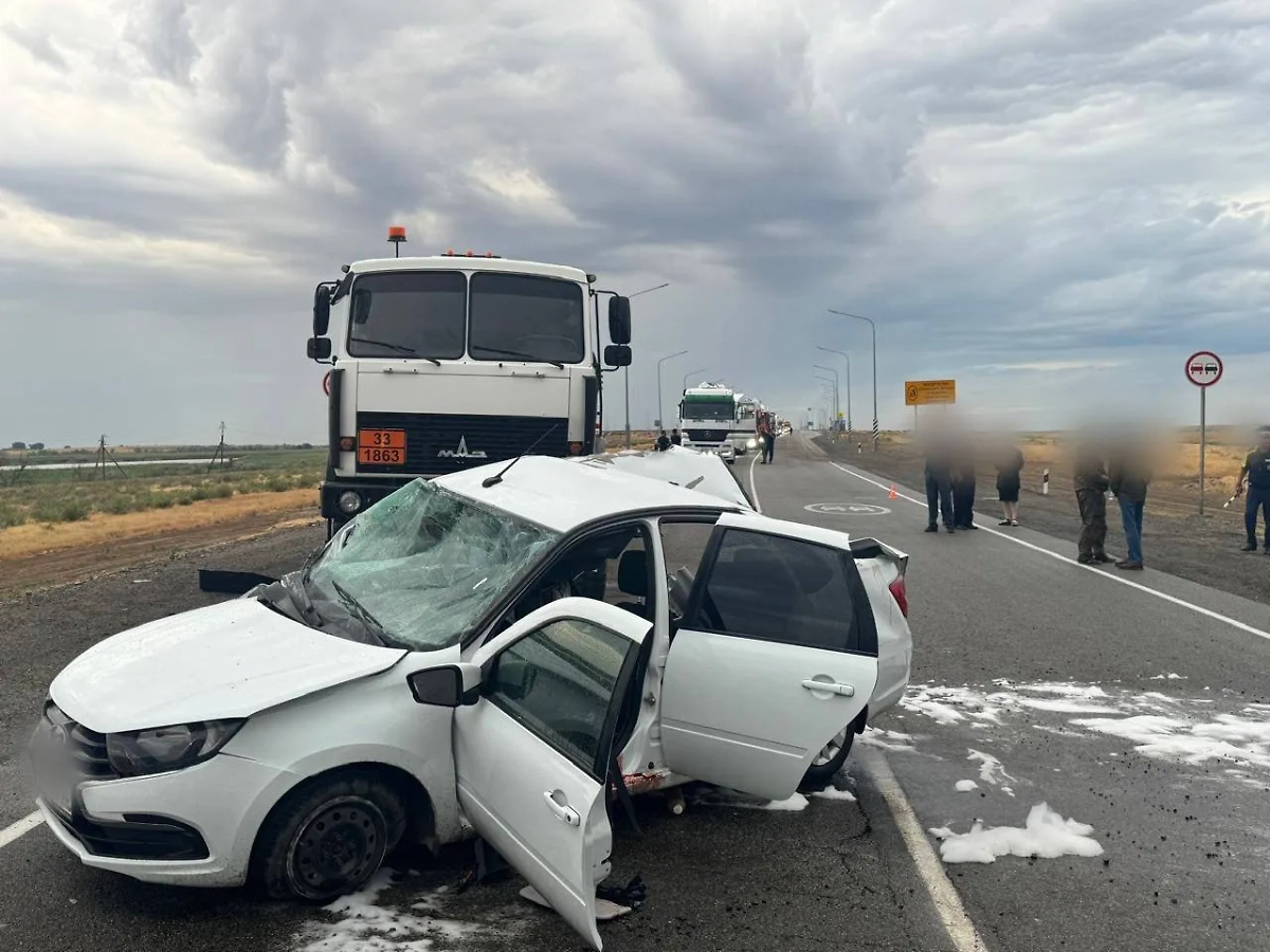 ДТП. Фото © Telegram / Астраханская полиция