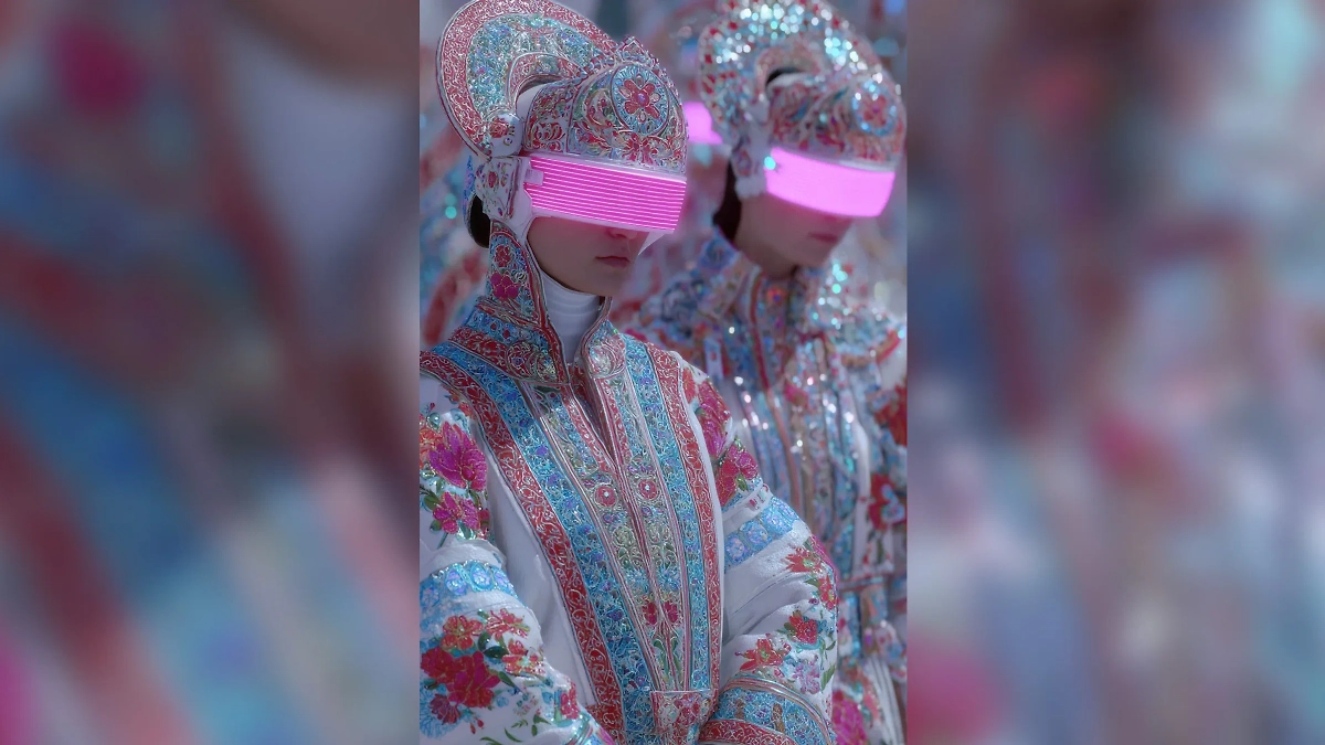 Теперь можно участвовать в народных гуляньях, даже не выходя из дома. Фото © Midjourney