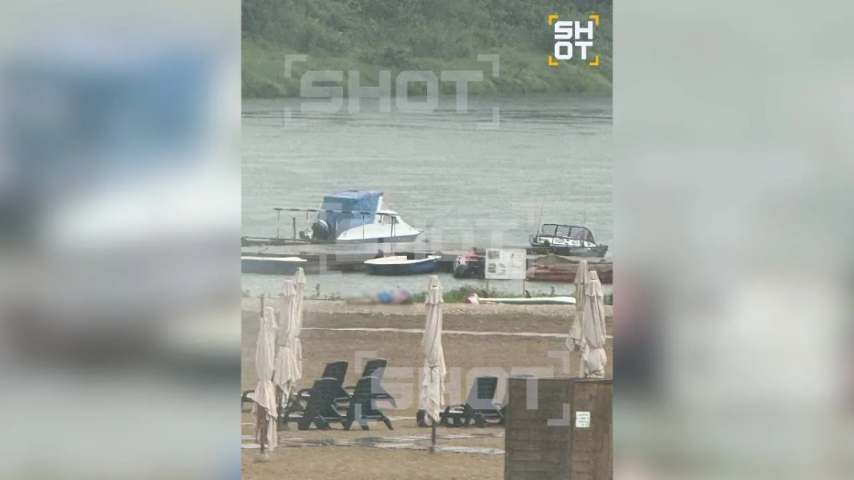 Пляж в Тульской области, где молния убила трёх человек. Фото © SHOT