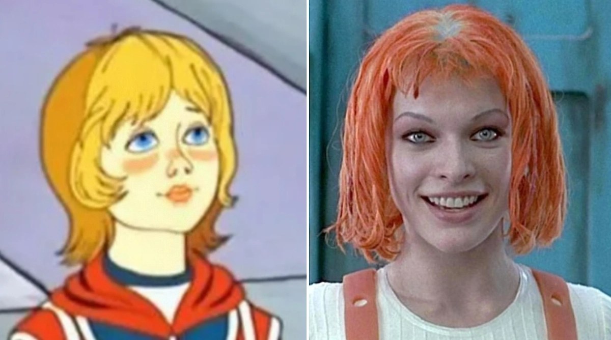 Алиса Селезнёва и Лилу оказались почти близнецами по характеру. Фото © RuTube / Кометы: Восход, Земля, © Кадр из фильма «Пятый элемент», режиссёр Люк Бессон, сценаристы Роберт Марк Кэмен, Люк Бессон / Kinopoisk