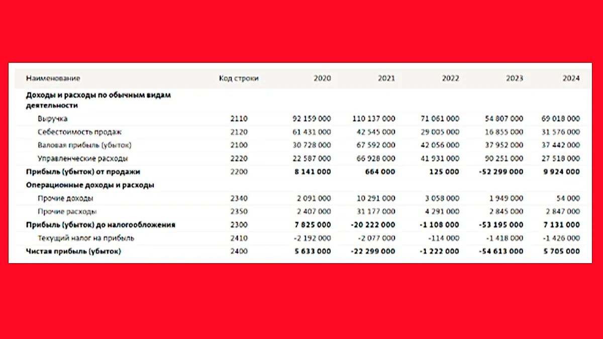 Финансовые показатели парка «Тайган». База данных СПАРК. Фото © spark-interfax.ru