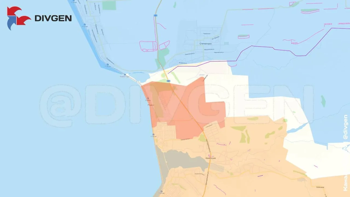 Карта зоны СВО на 28 июля 2025 года. Фото © Telegram / DIVGEN 🚩 Карта СВО