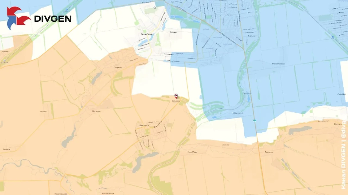 Фото © Telegram / DIVGEN 🚩 Карта СВО